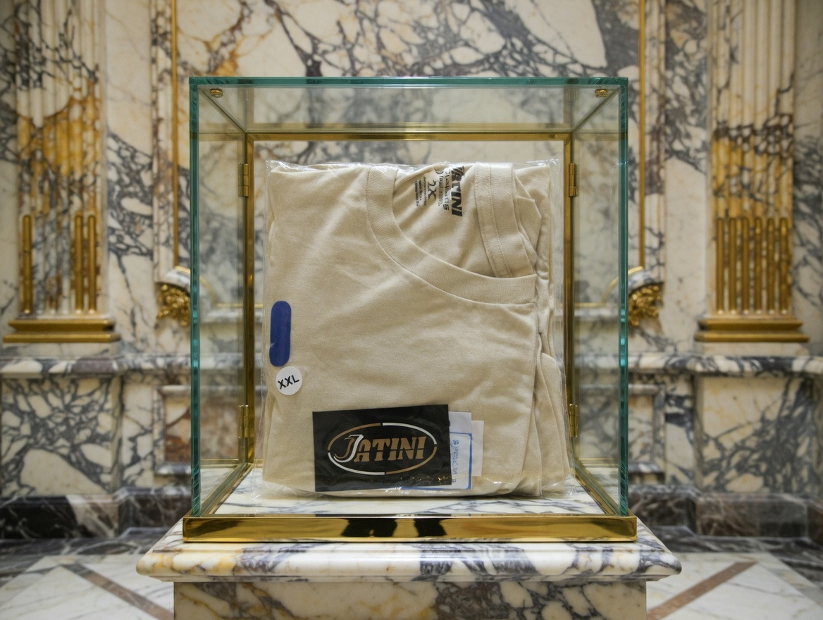 JATINI ONE OF ONE GOLD TEE. SIZE 2X-LARGE