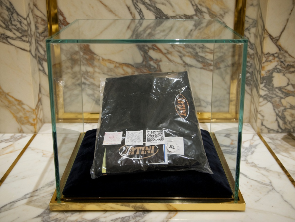 JATINI ONE OF ONE REFLECTIVE TEE. SIZE-XLARGE