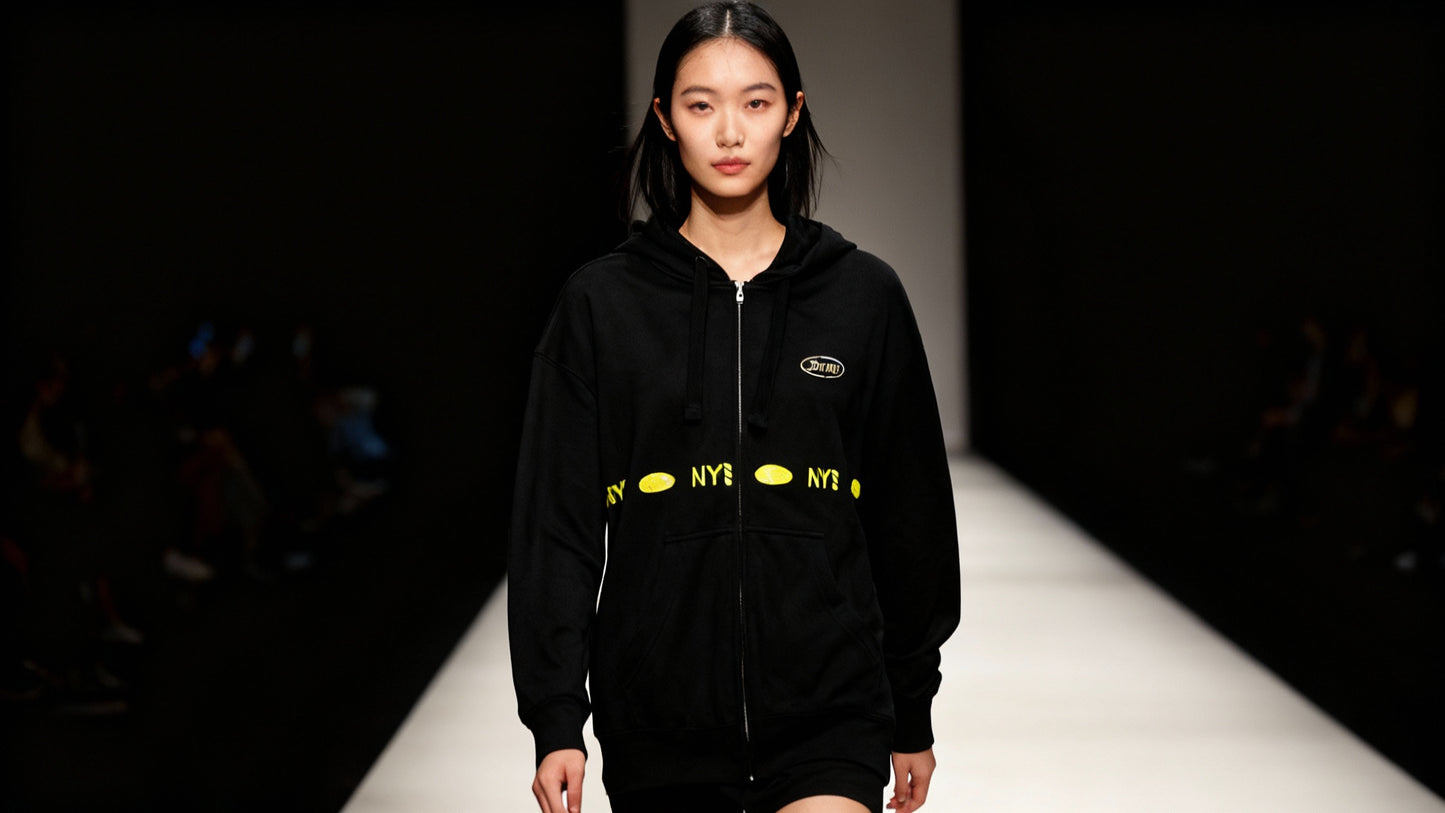 Jatini- One of one reflective new york  premium hoodie