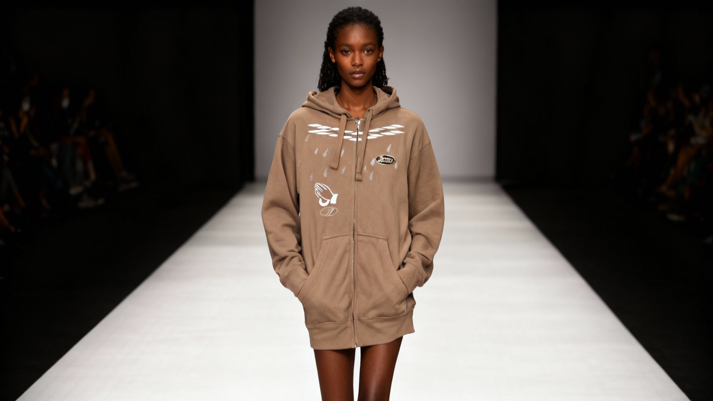 Jatini- One of one reflective premium hoodie