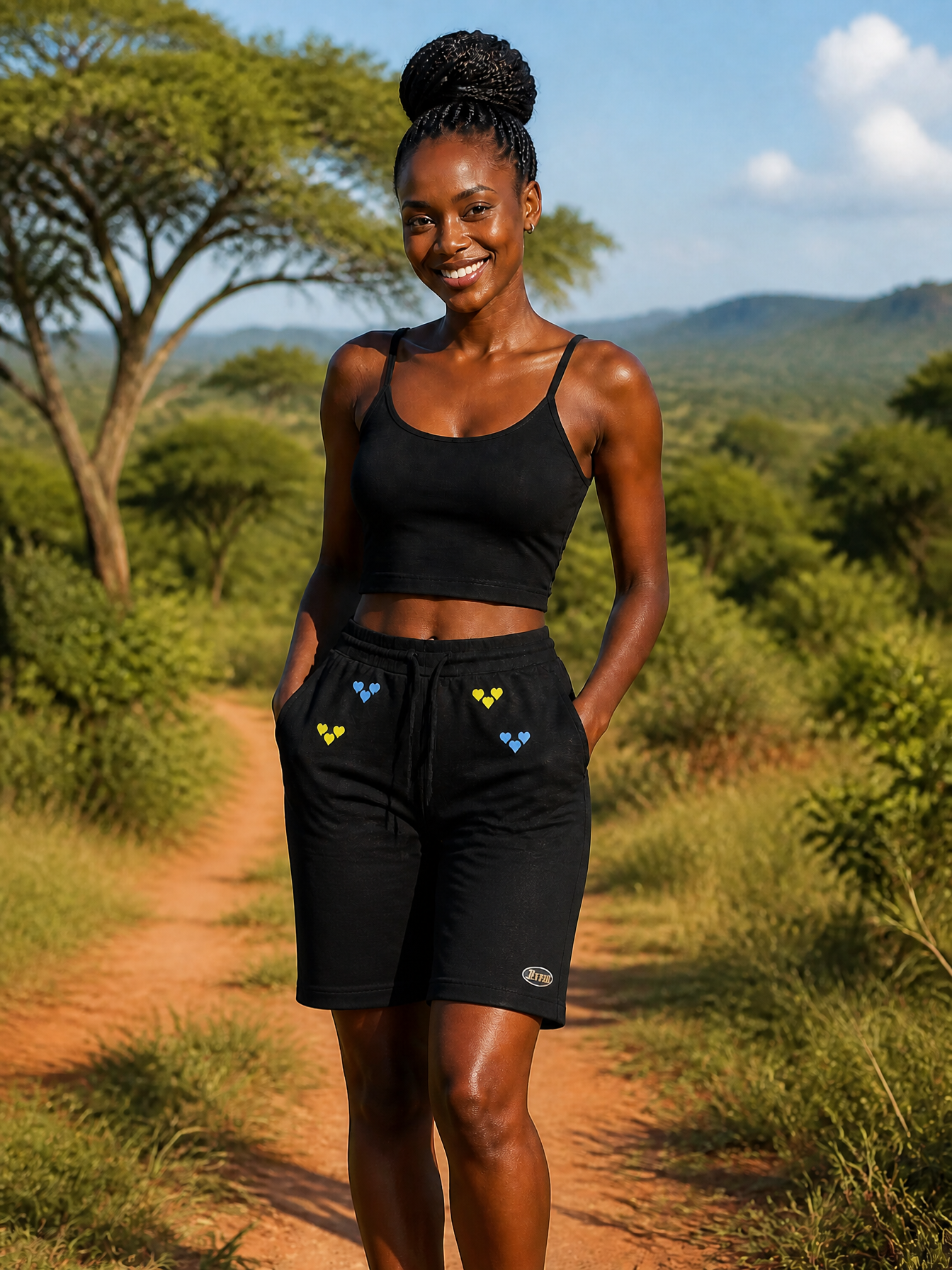 JATINI ONE OF ONE SHORTS. SIZE-SMALL
