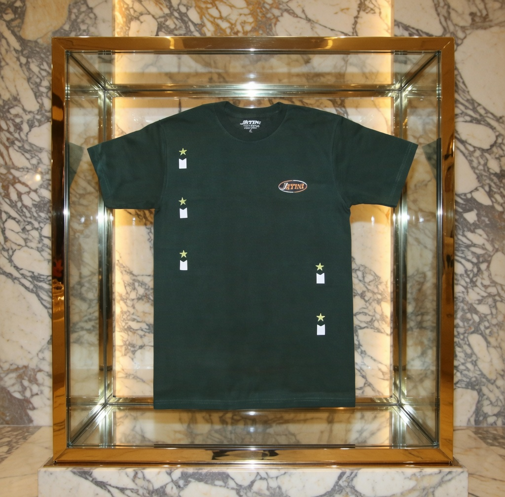 JATINI ONE OF ONE REFLECTIVE TEE. SIZE-SMALL
