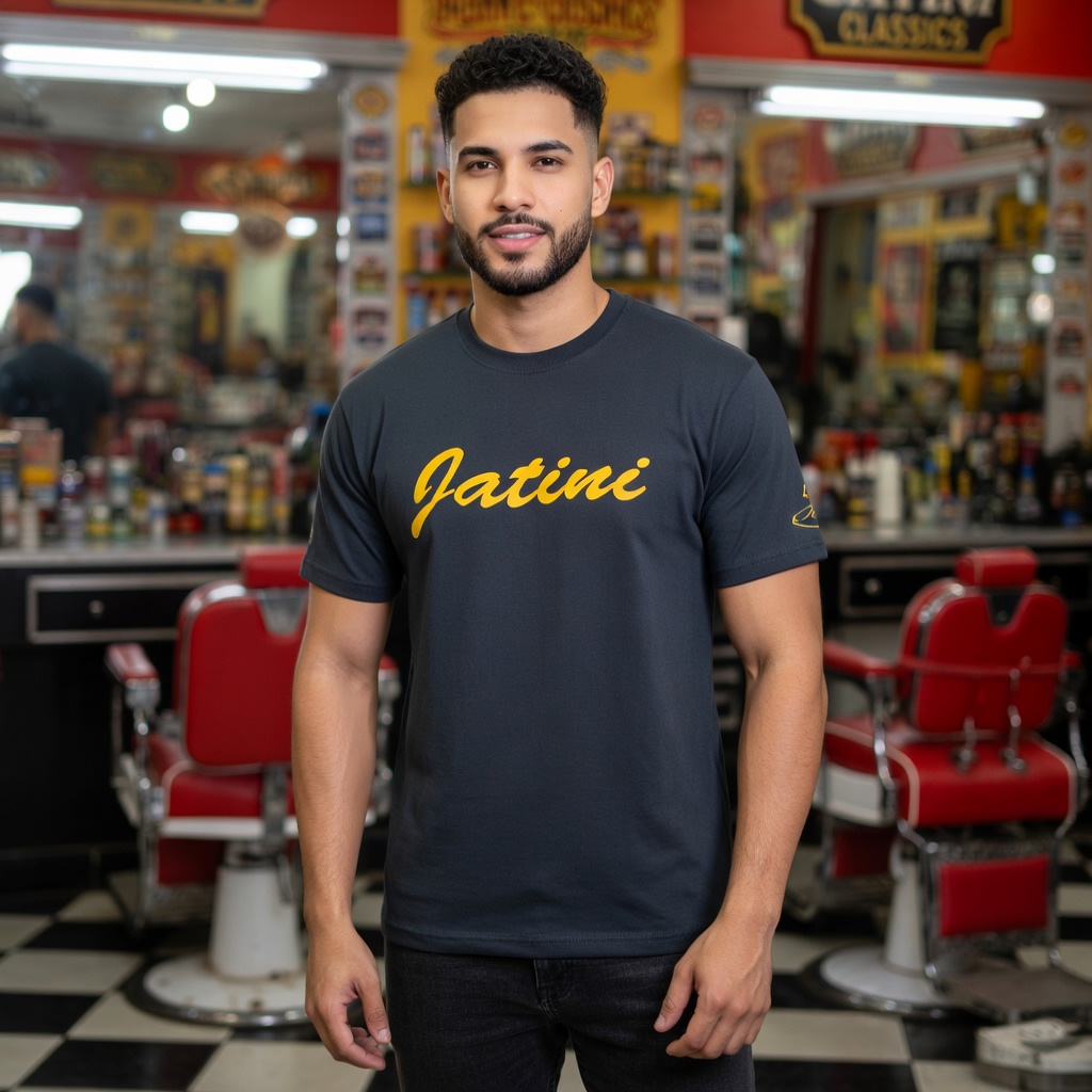 JATINI ONE OF ONE SIGNATURE TEE. SIZE-MEDIUM
