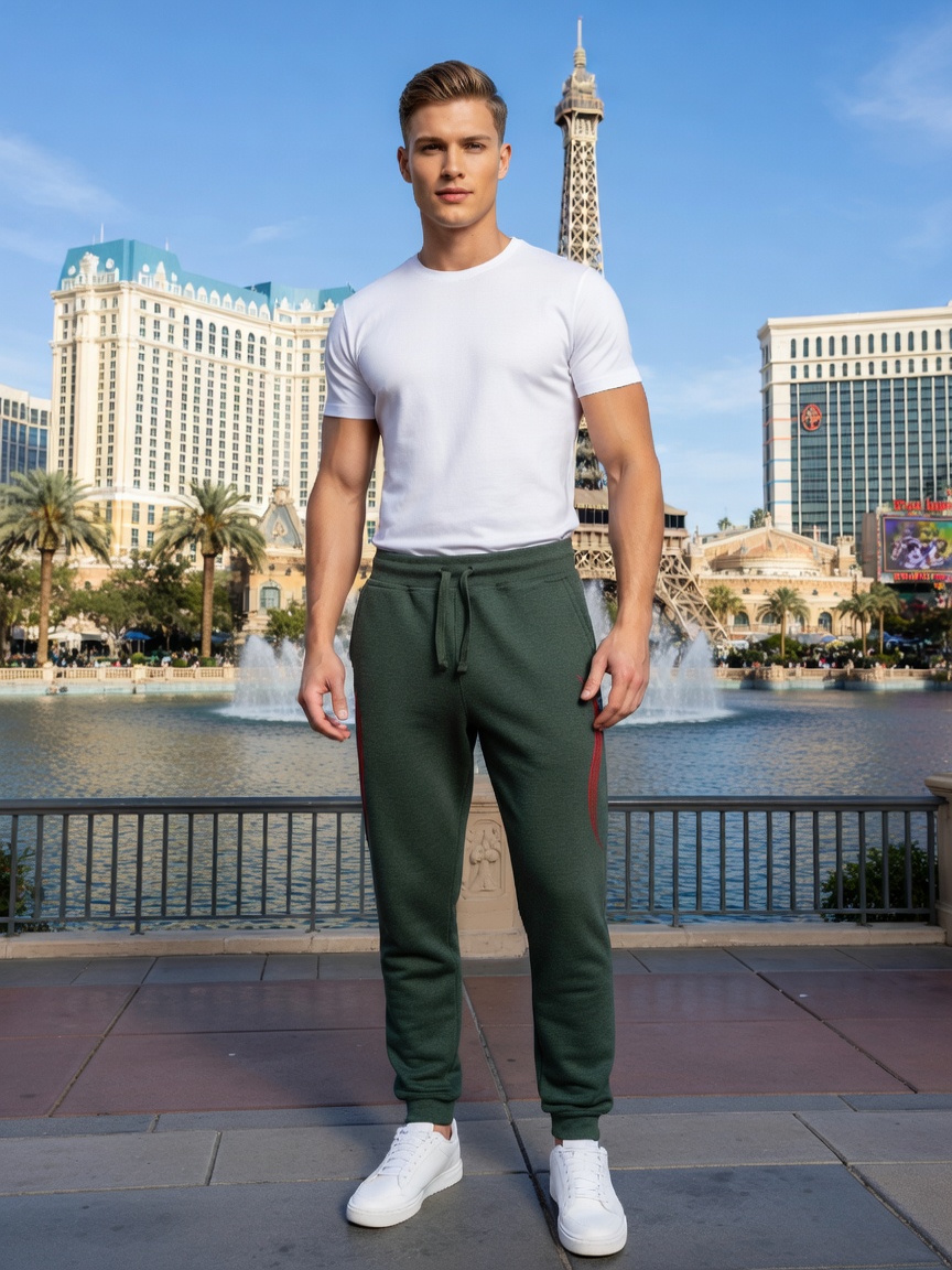 JATINI ONE OF ONE JOGGER PANTS. SIZE-LARGE