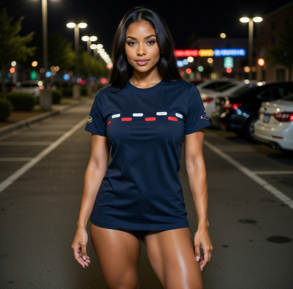 JATINI ONE OF ONE SIGNATURE TEE. SIZE-SMALL