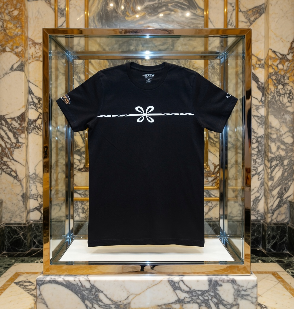 JATINI ONE OF ONE SIGNATURE TEE. SIZE-MEDIUM