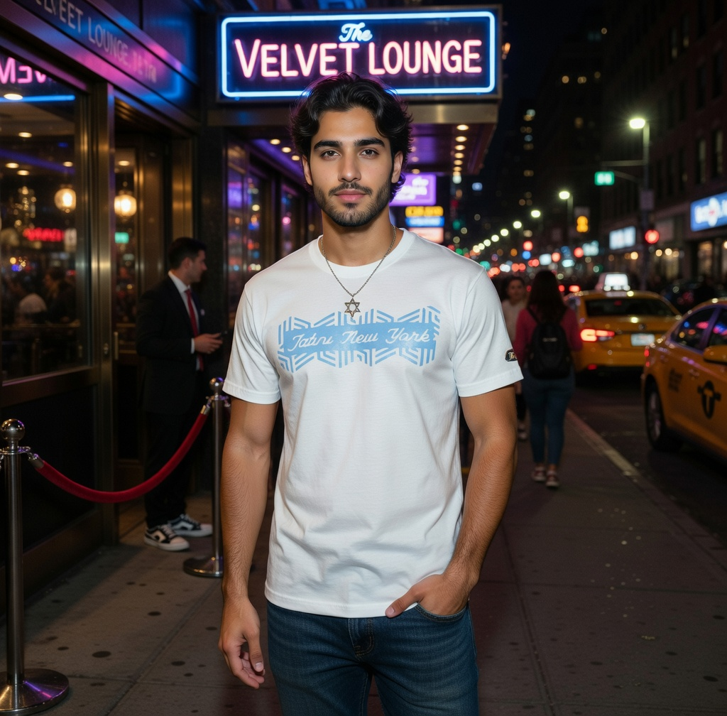JATINI ONE OF ONE NEW YORK TEE. SIZE-SMALL