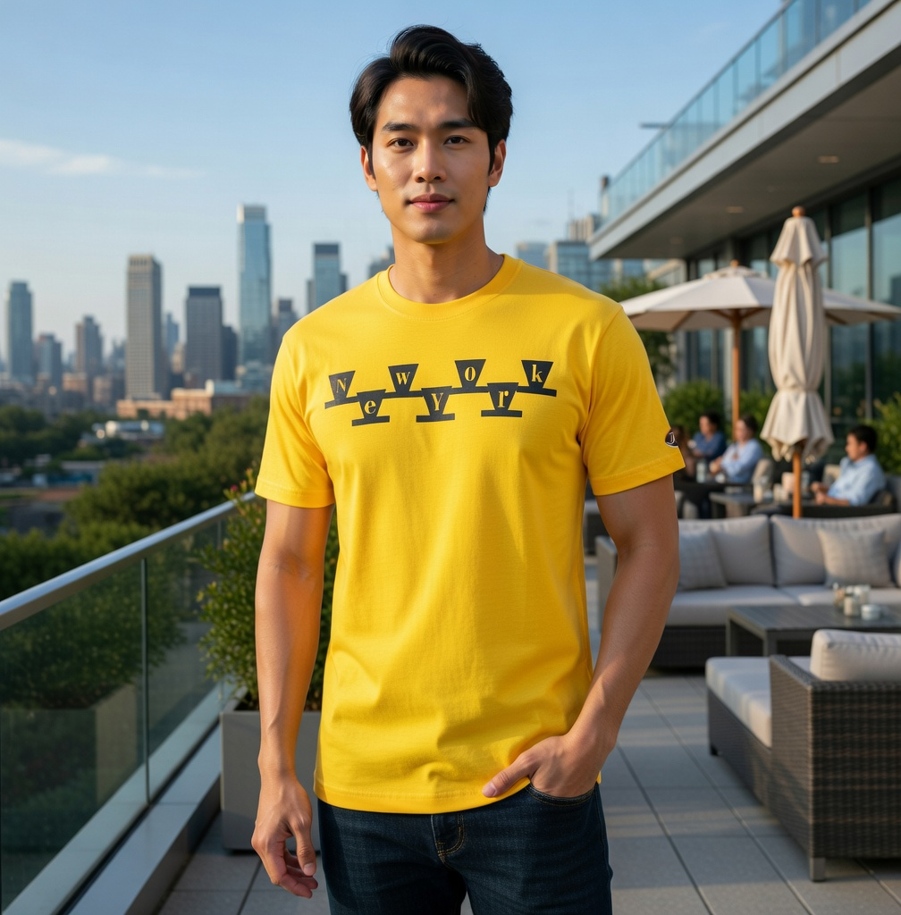 JATINI ONE OF ONE NEW YORK TEE. SIZE-SMALL