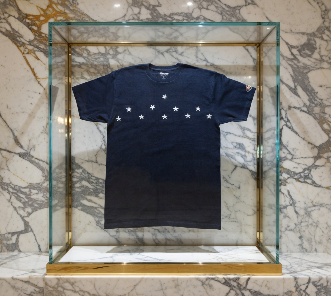 JATINI ONE OF ONE GOLD TEE. SIZE-LARGE