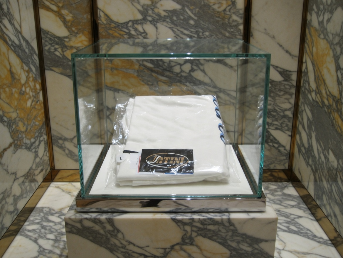 JATINI ONE OF ONE REFLECTIVE TEE. SIZE-LARGE