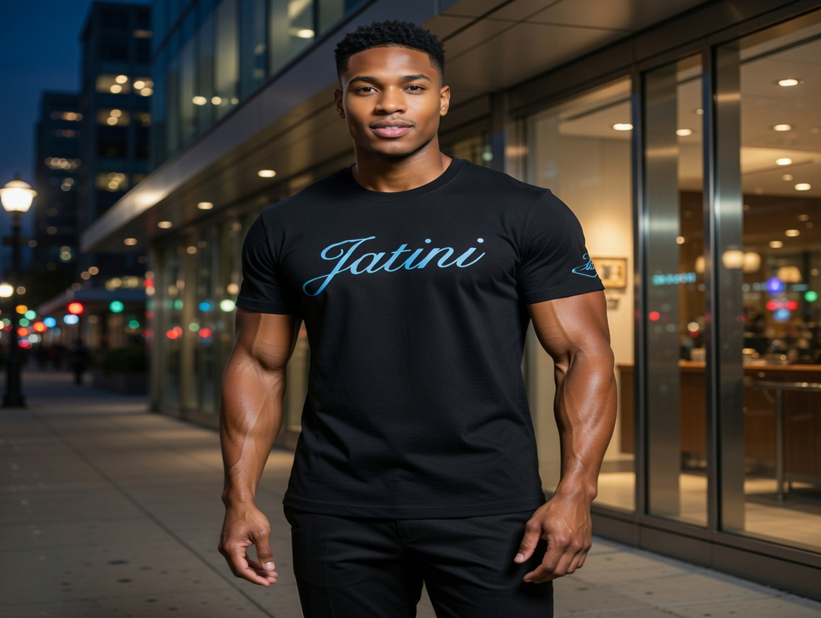 JATINI ONE OF ONE SIGNATURE TEE. SIZE-SMALL