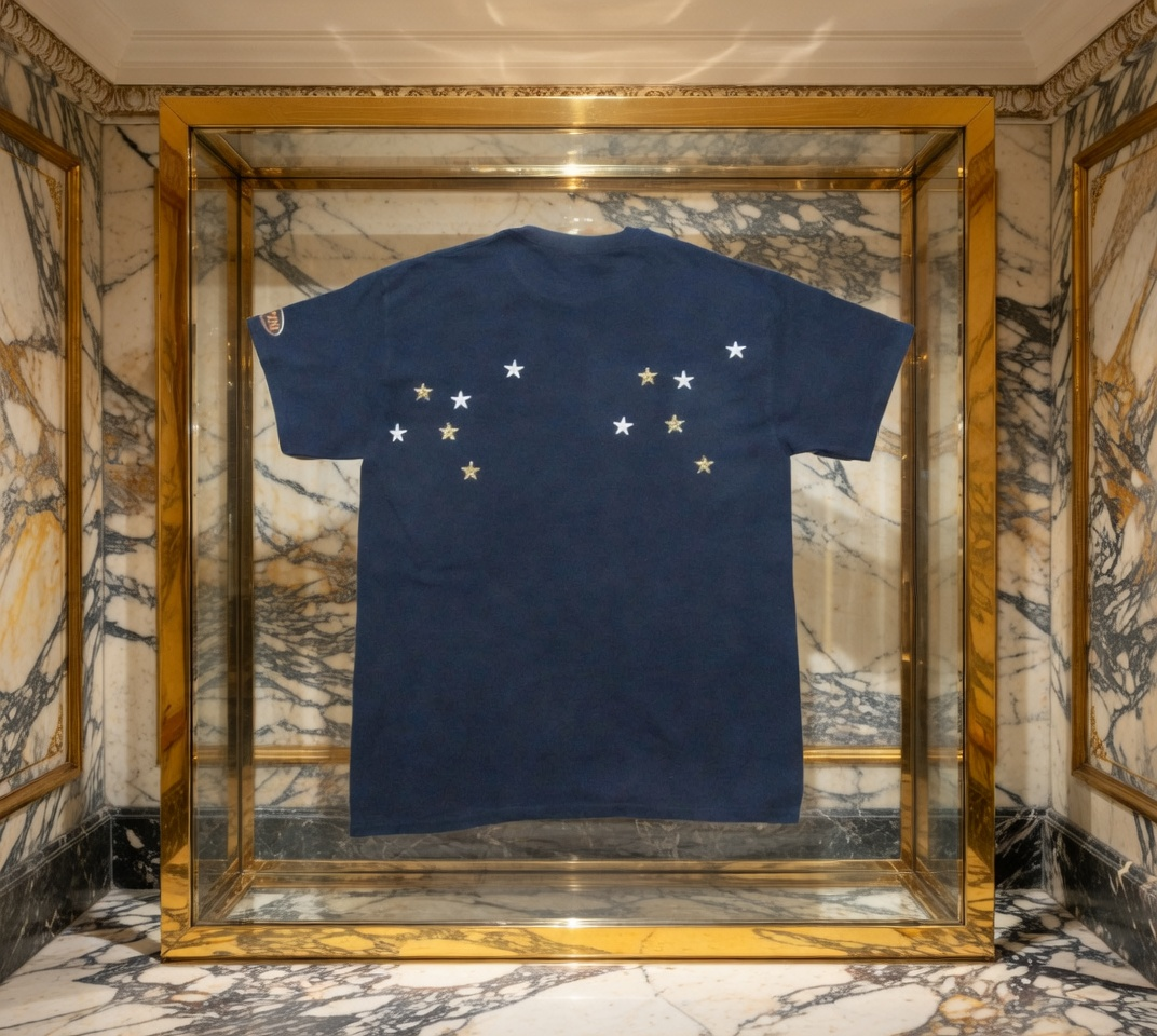 JATINI ONE OF ONE GOLD TEE. SIZE-XLARGE