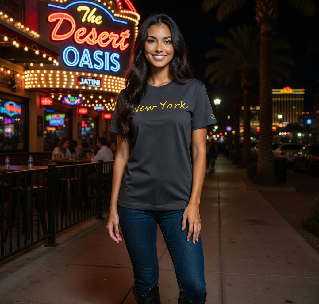 JATINI ONE OF ONE NEW YORK TEE. SIZE-SMALL