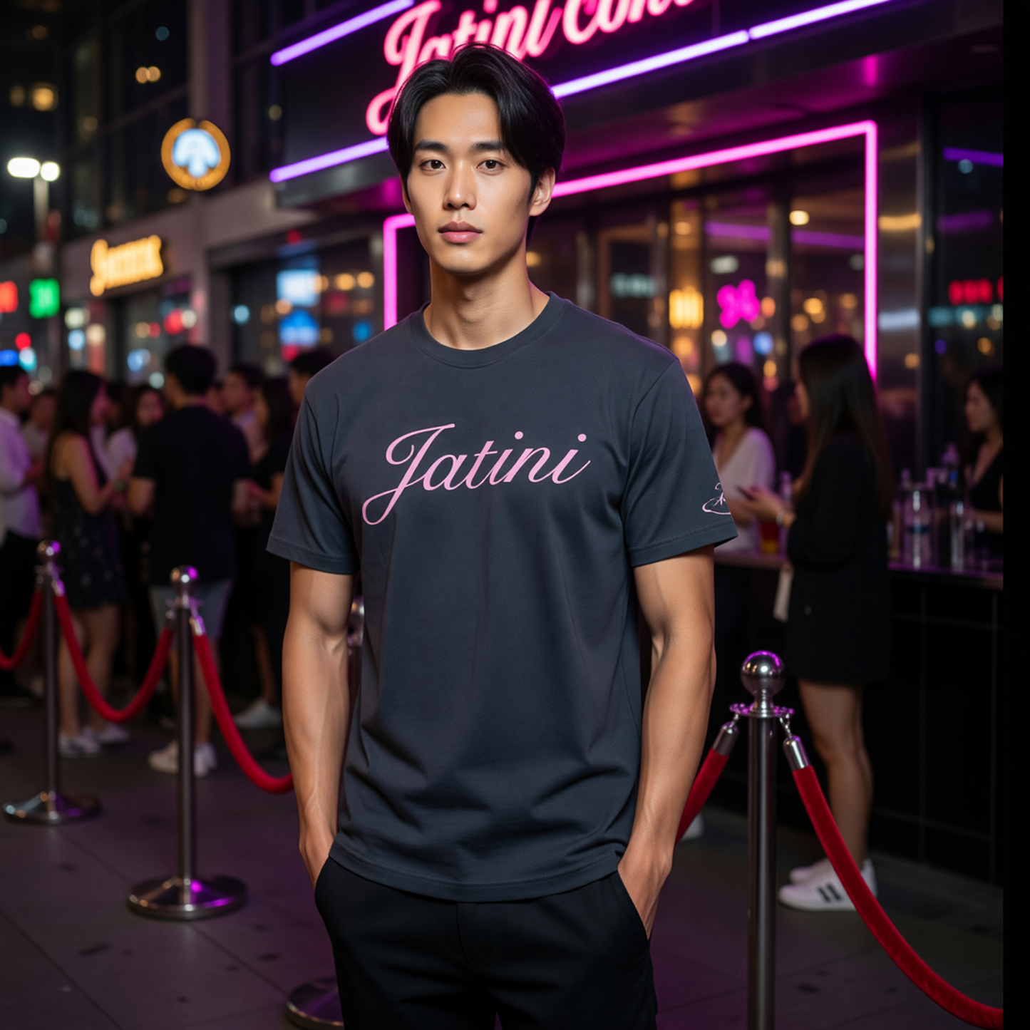 JATINI ONE OF ONE SIGNATURE TEE. SIZE-SMALL