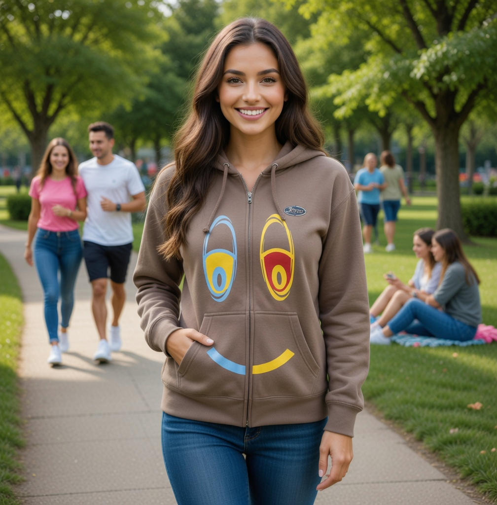 JATINI ONE OF ONE PREMIUM ZIP-UP HOODIE SIZE-MEDIUM