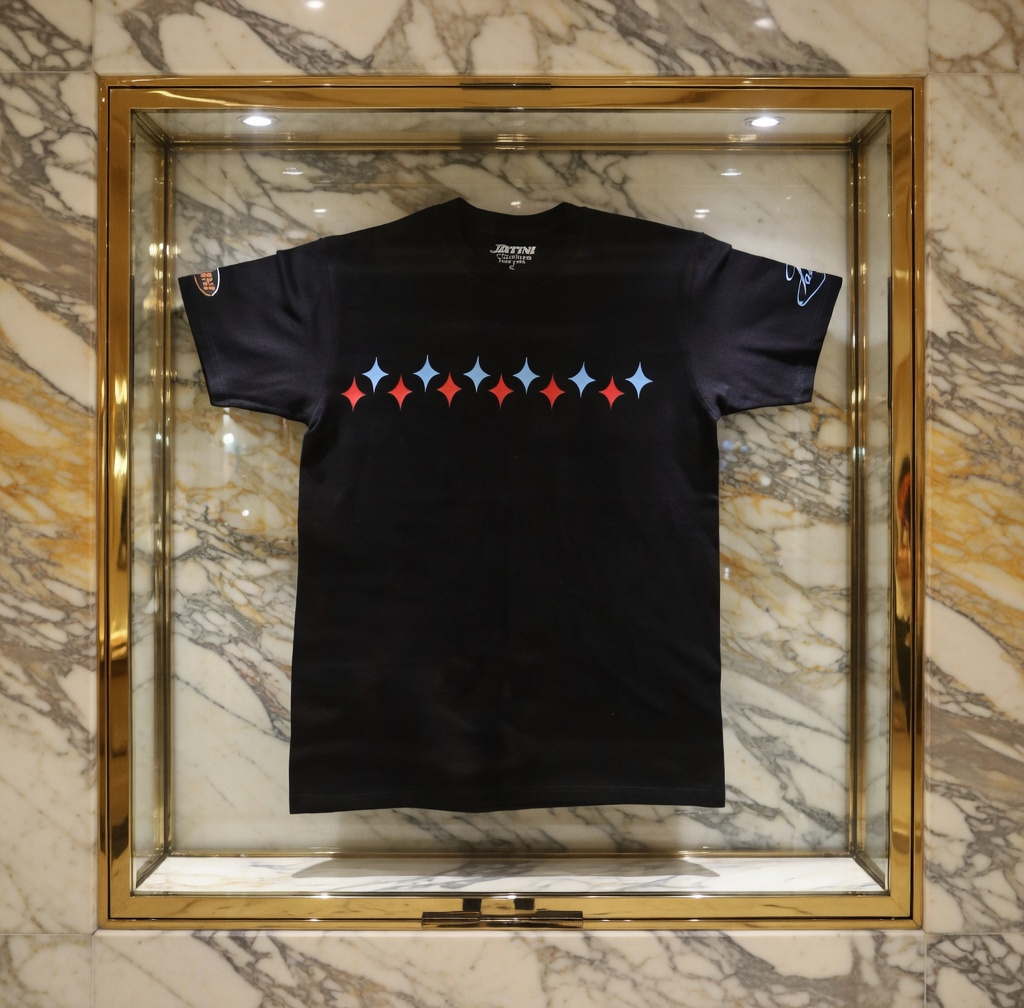JATINI ONE OF ONE SIGNATURE TEE. SIZE-SMALL