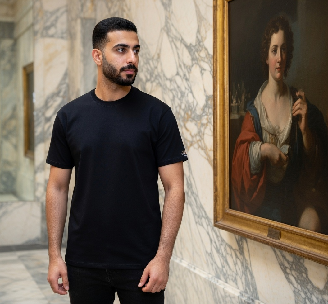 Jatini classic one of one tee. Size-Large