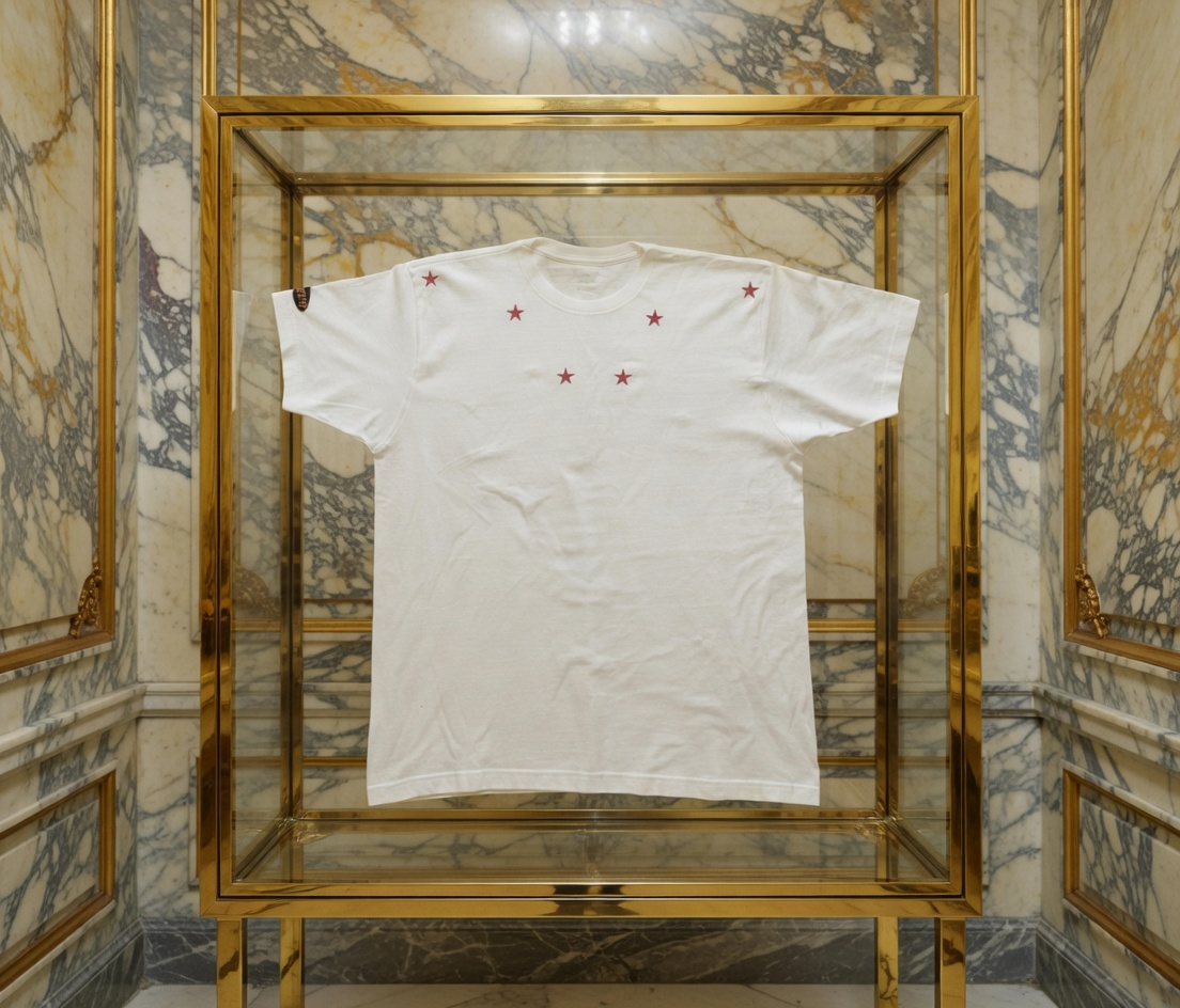 JATINI ONE OF ONE REFLECTIVE TEE. SIZE-XLARGE