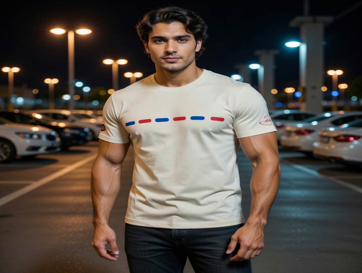 JATINI ONE OF ONE SIGNATURE TEE. SIZE-MEDIUM