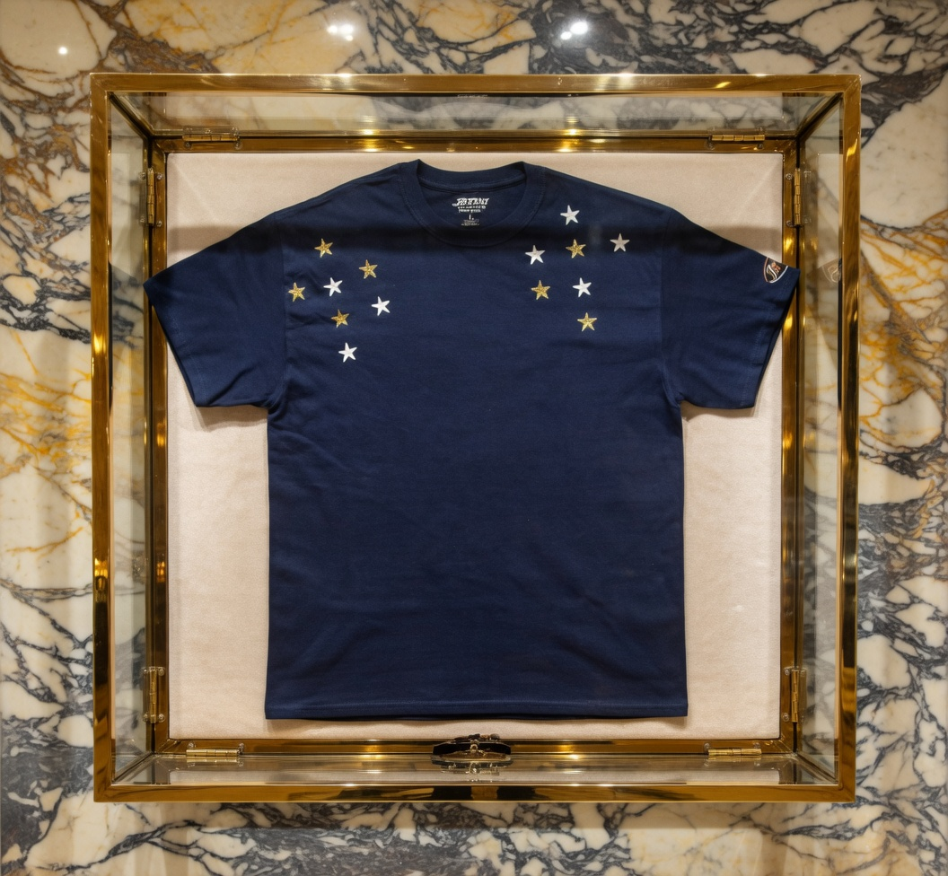 JATINI ONE OF ONE GOLD TEE. SIZE-XLARGE