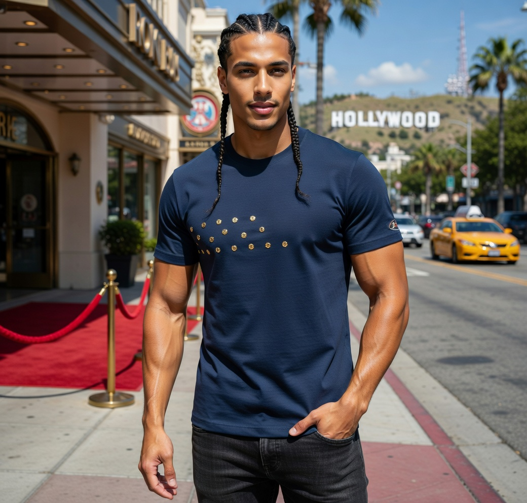 JATINI ONE OF ONE GOLD TEE. SIZE-XLARGE
