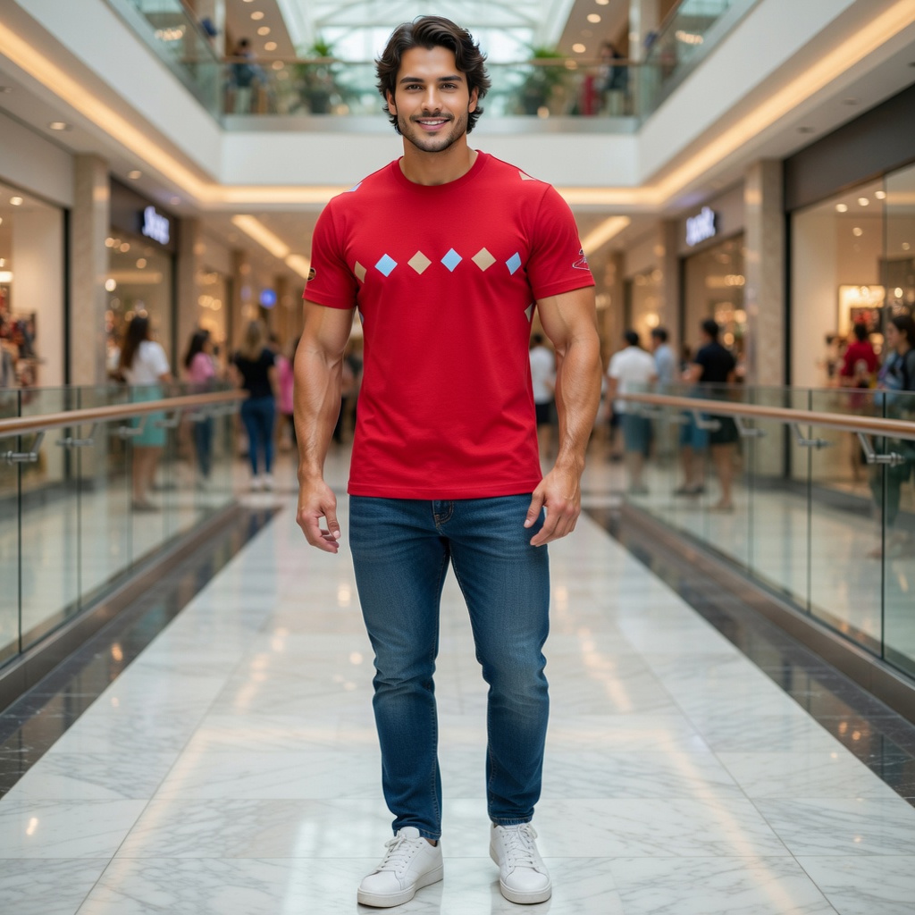JATINI ONE OF ONE SIGNATURE TEE. SIZE-MEDIUM