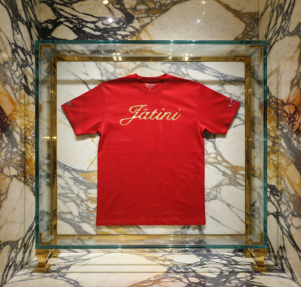 JATINI ONE OF ONE GOLD TEE. SIZE-MEDIUM