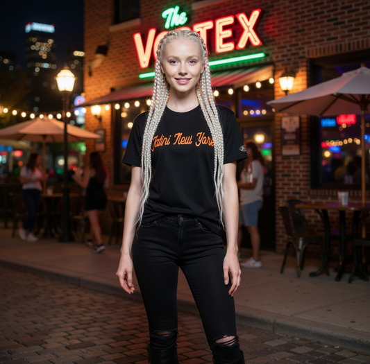 JATINI ONE OF ONE NEW YORK TEE. SIZE-MEDIUM