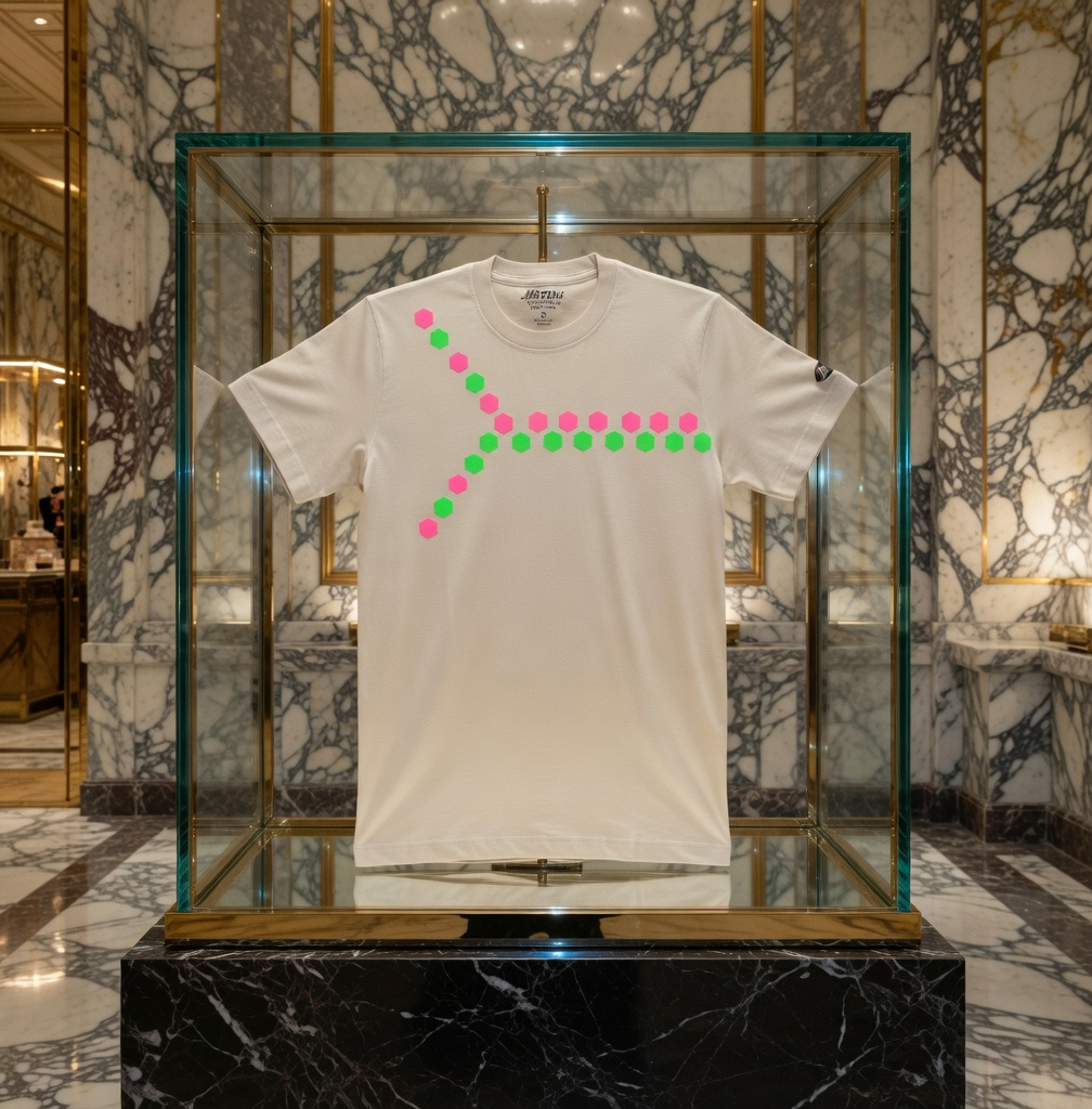 JATINI ONE OF ONE NEON TEE. SIZE-SMALL