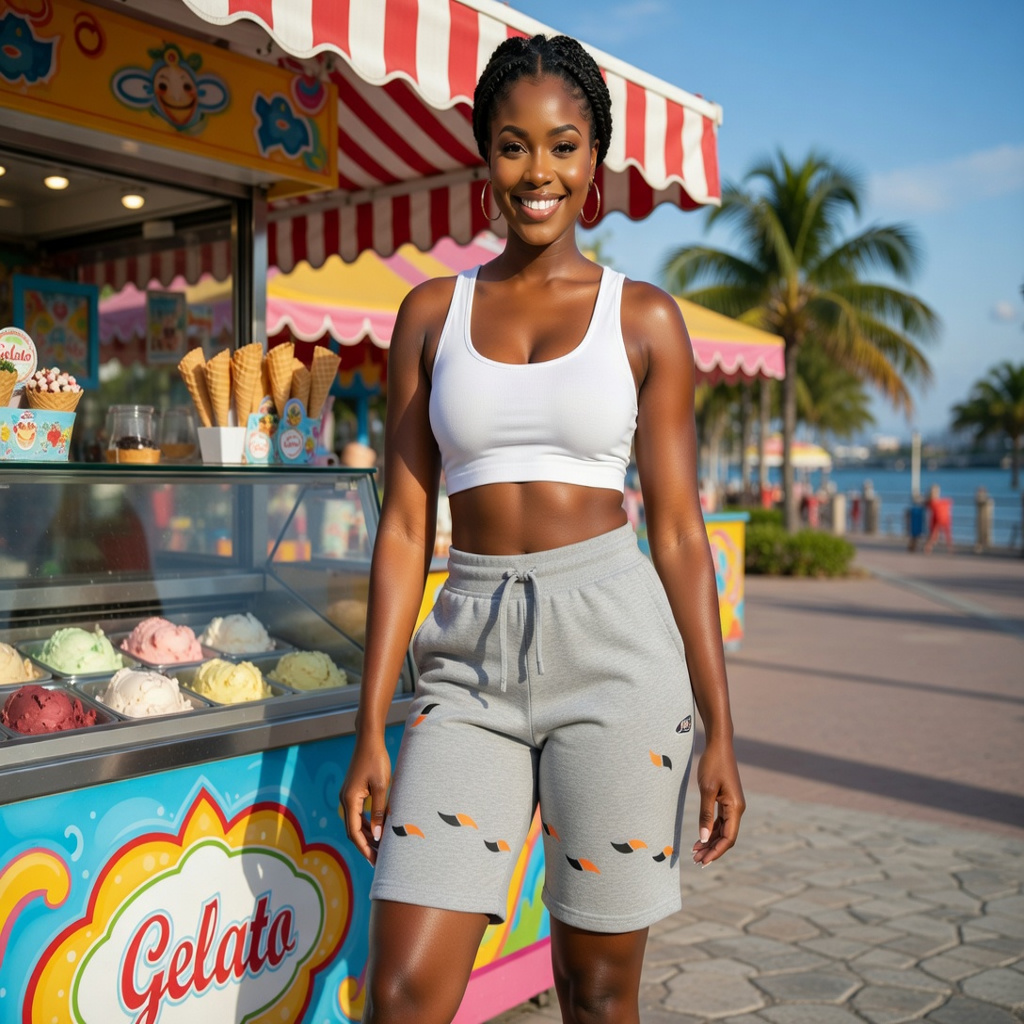 JATINI ONE OF ONE SHORTS. SIZE-MEDIUM