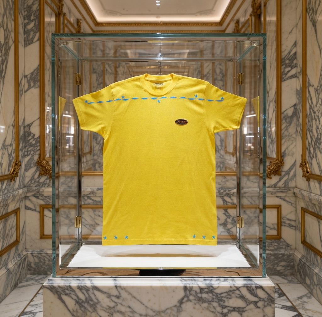 JATINI ONE OF ONE NEON TEE. SIZE-LARGE