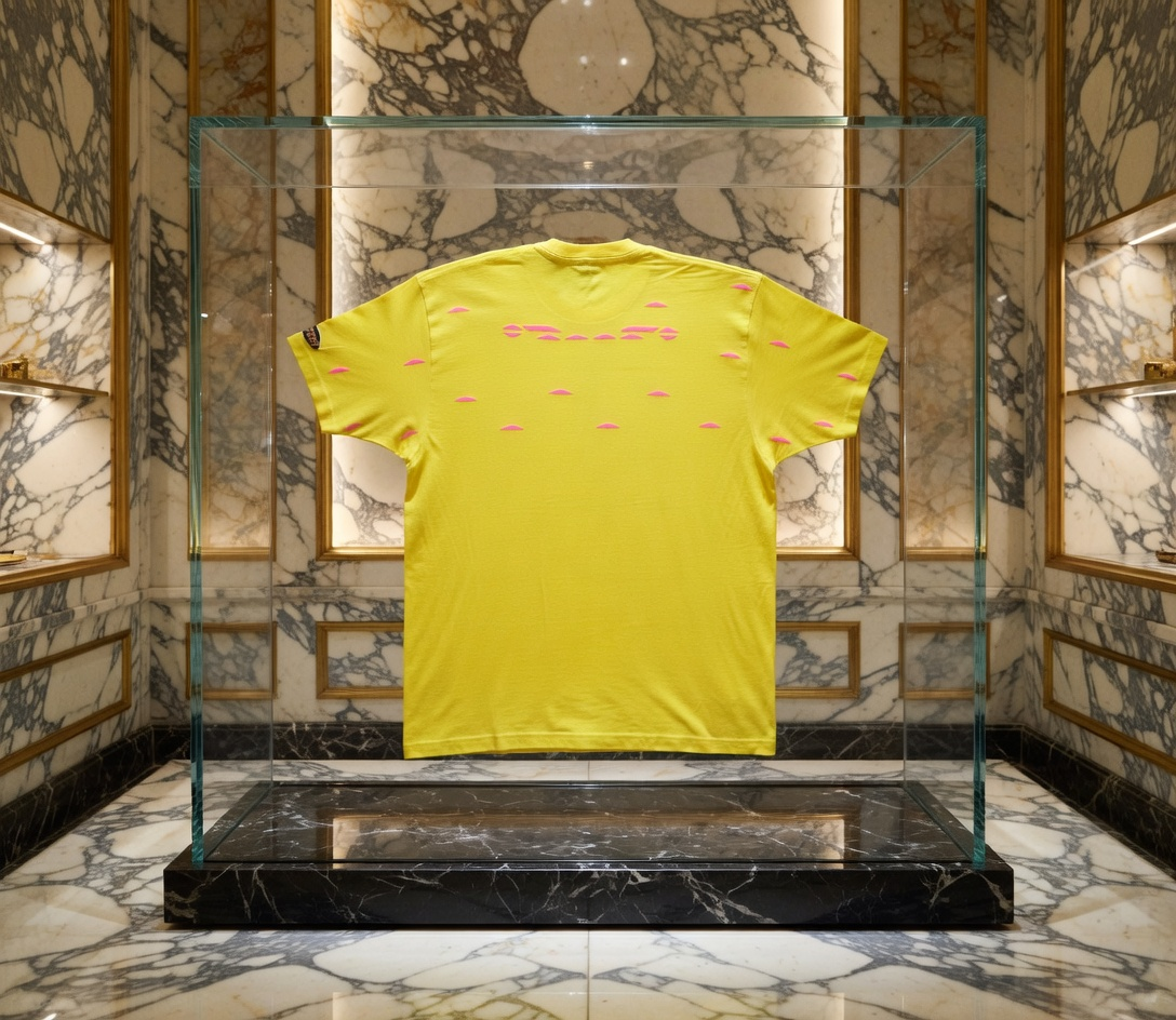 JATINI ONE OF ONE NEON TEE. SIZE-XLARGE