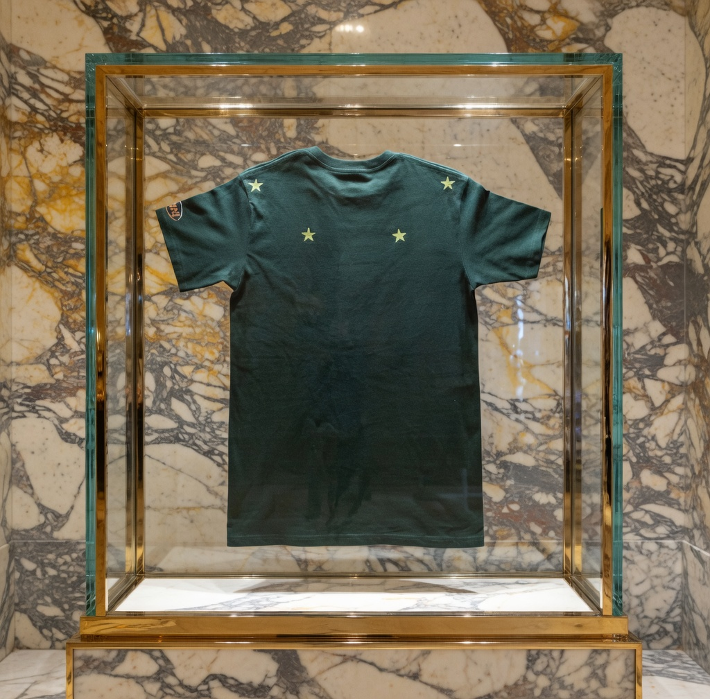 JATINI ONE OF ONE REFLECTIVE TEE. SIZE-SMALL