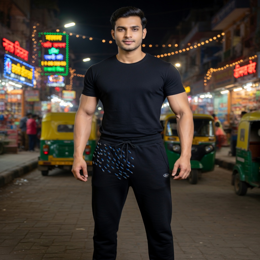 JATINI ONE OF ONE JOGGER PANTS. SIZE-XLARGE