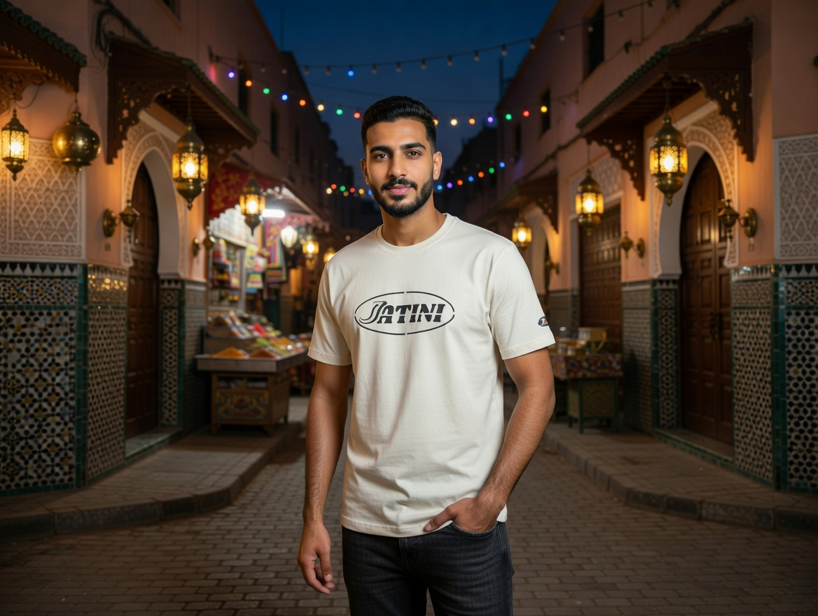 JATINI ONE OF ONE CLASSIC TEE. SIZE-LARGE