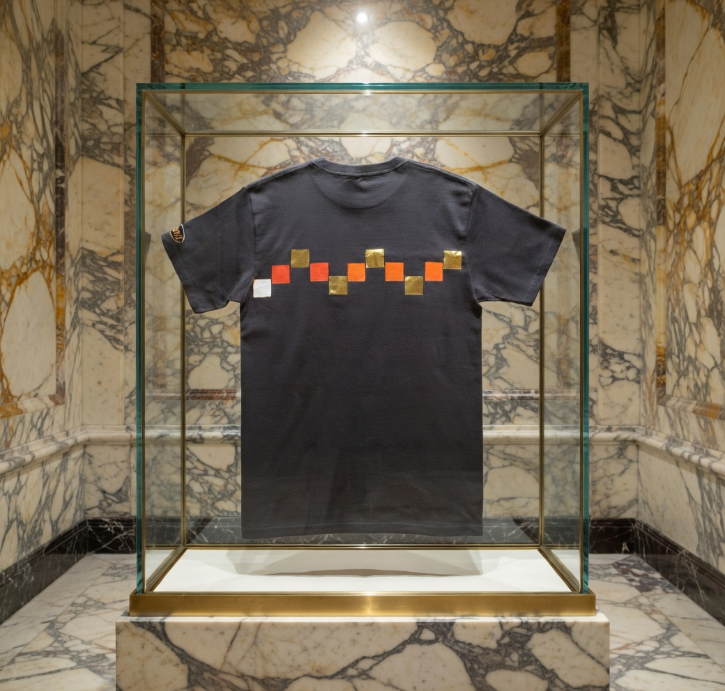 JATINI ONE OF ONE GOLD TEE. SIZE-SMALL