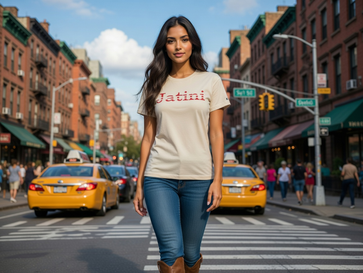 JATINI ONE OF ONE CLASSIC TEE. SIZE-MEDIUM