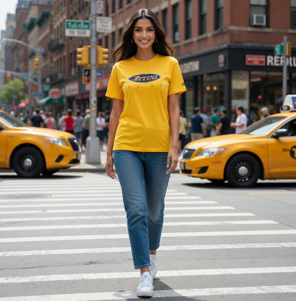 JATINI ONE OF ONE CLASSIC TEE. SIZE-LARGE