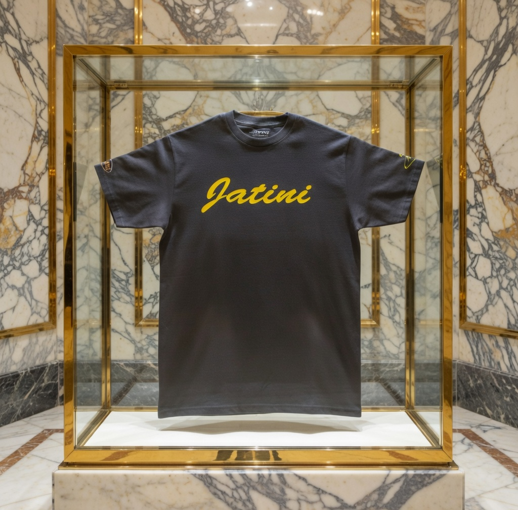 JATINI ONE OF ONE SIGNATURE TEE. SIZE-MEDIUM