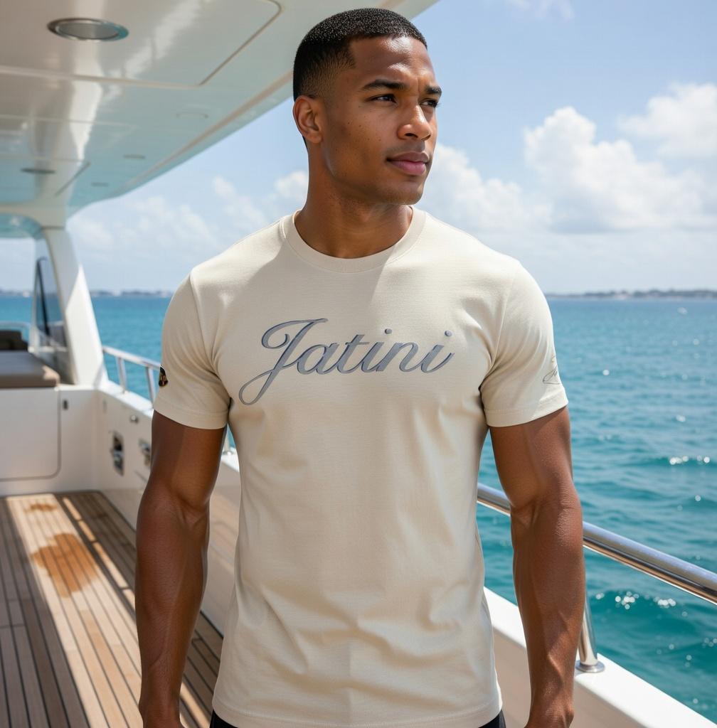 JATINI ONE OF ONE REFLECTIVE TEE. SIZE-SMALL