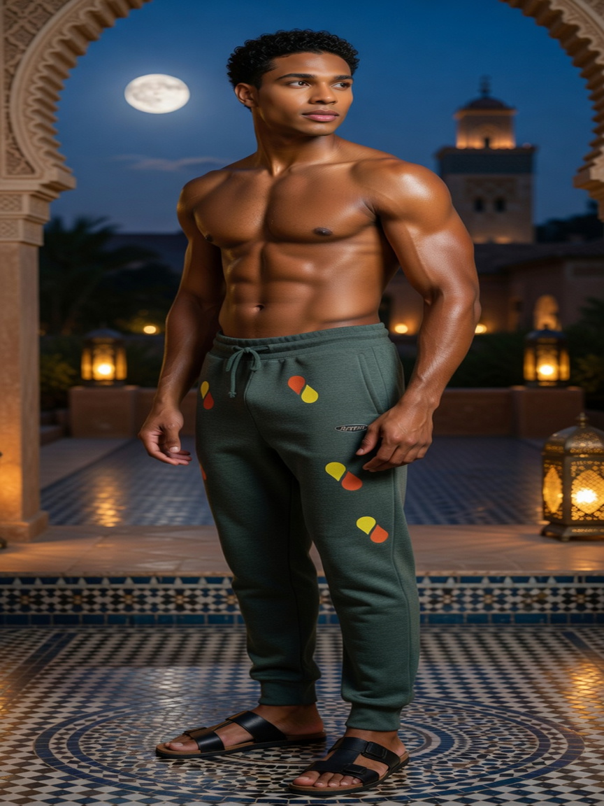 JATINI ONE OF ONE JOGGER PANTS. SIZE-MEDIUM