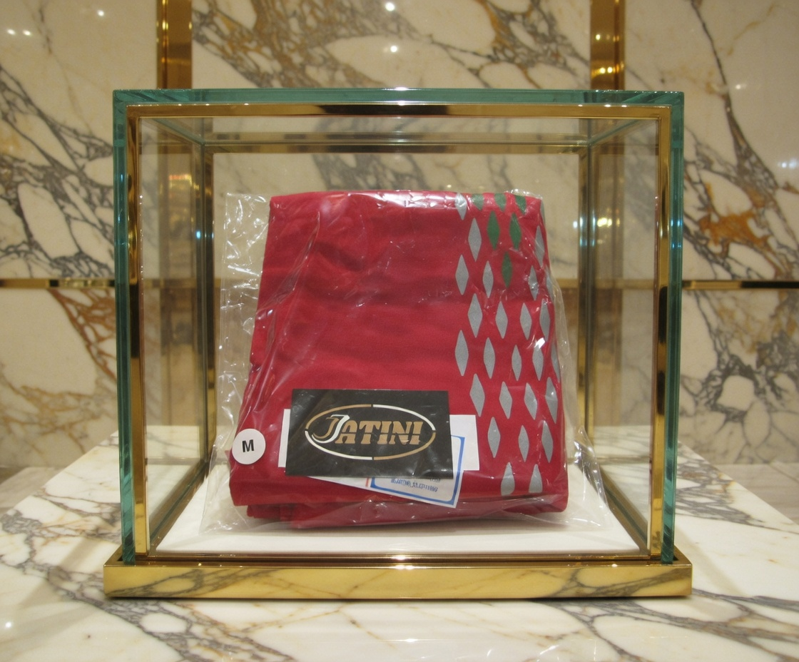 JATINI ONE OF ONE REFLECTIVE TEE. SIZE-MEDIUM
