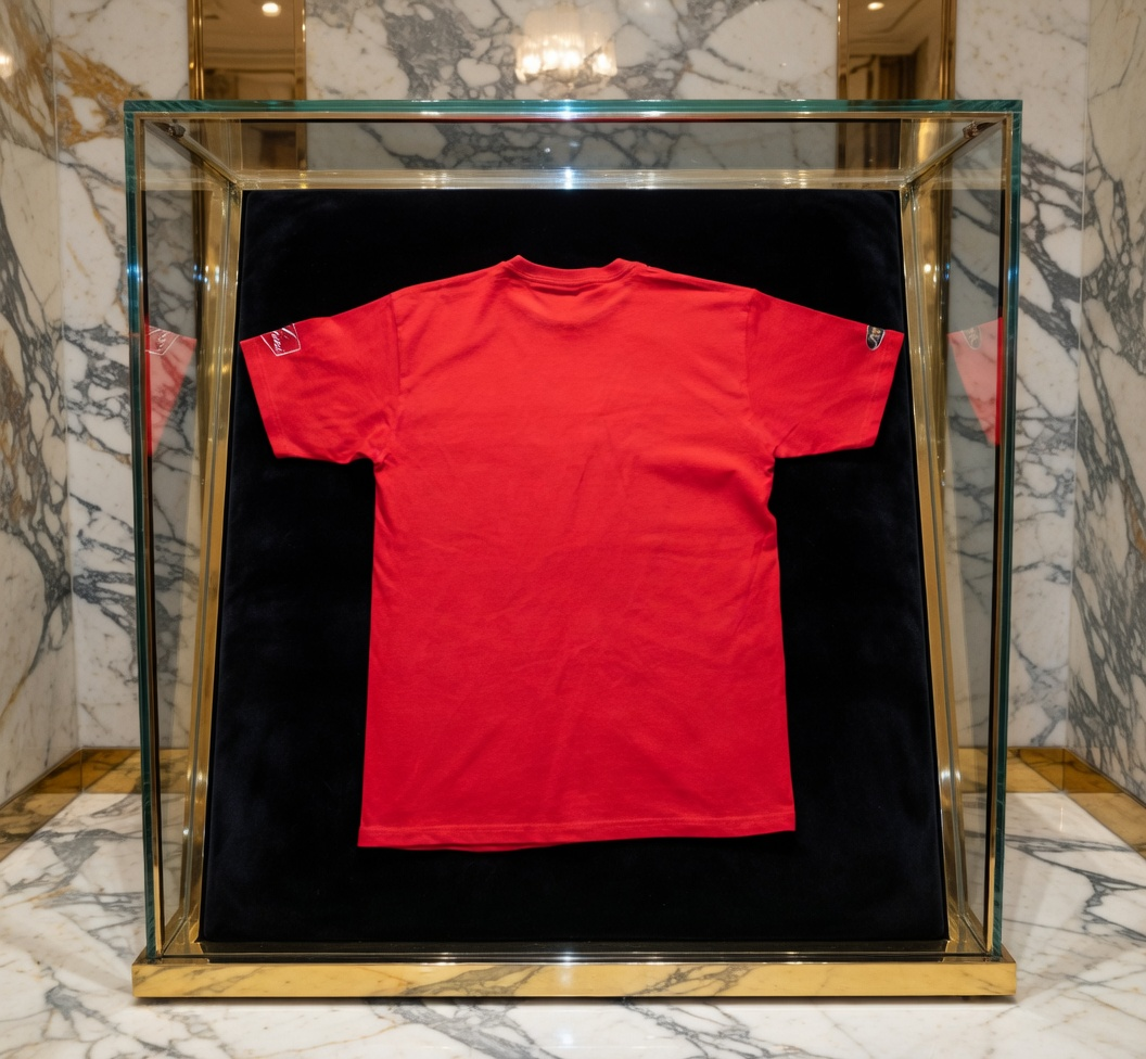 JATINI ONE OF ONE GOLD TEE. SIZE-MEDIUM