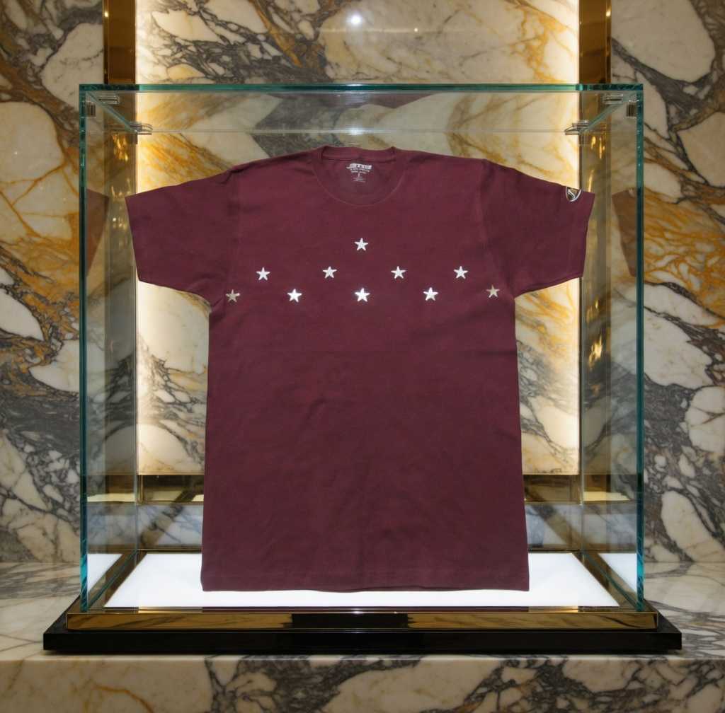 JATINI ONE OF ONE SILVER TEE. SIZE-LARGE