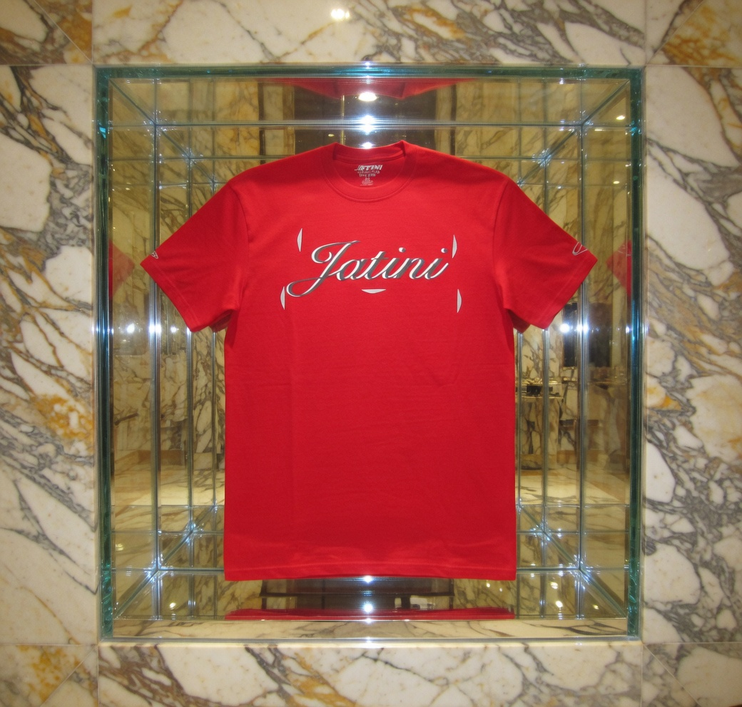 JATINI ONE OF ONE REFLECTIVE TEE. SIZE-MEDIUM