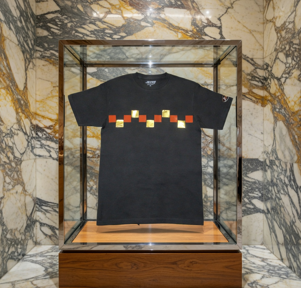 JATINI ONE OF ONE GOLD TEE. SIZE-SMALL