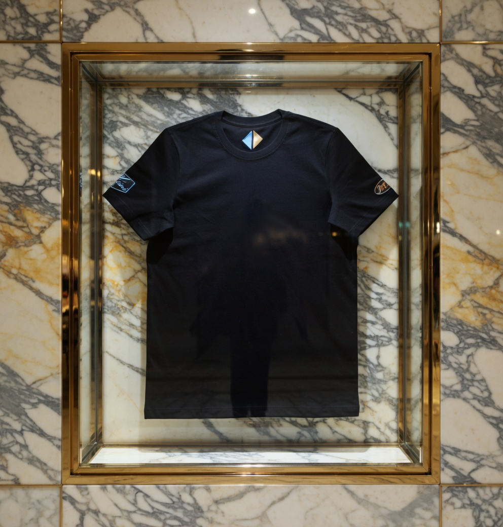 JATINI ONE OF ONE SIGNATURE TEE. SIZE-MEDIUM