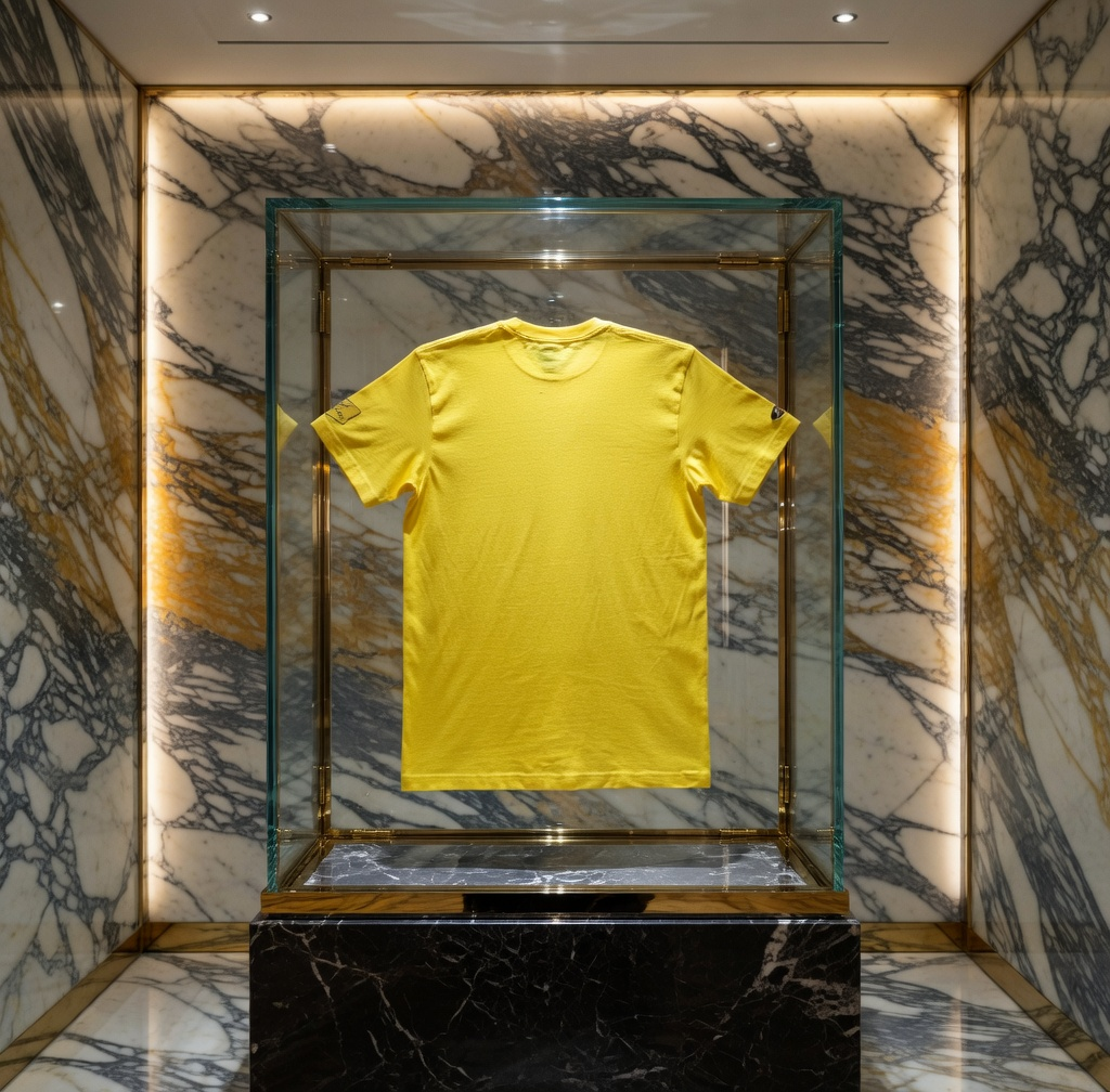 JATINI ONE OF ONE GOLD TEE. SIZE-MEDIUM