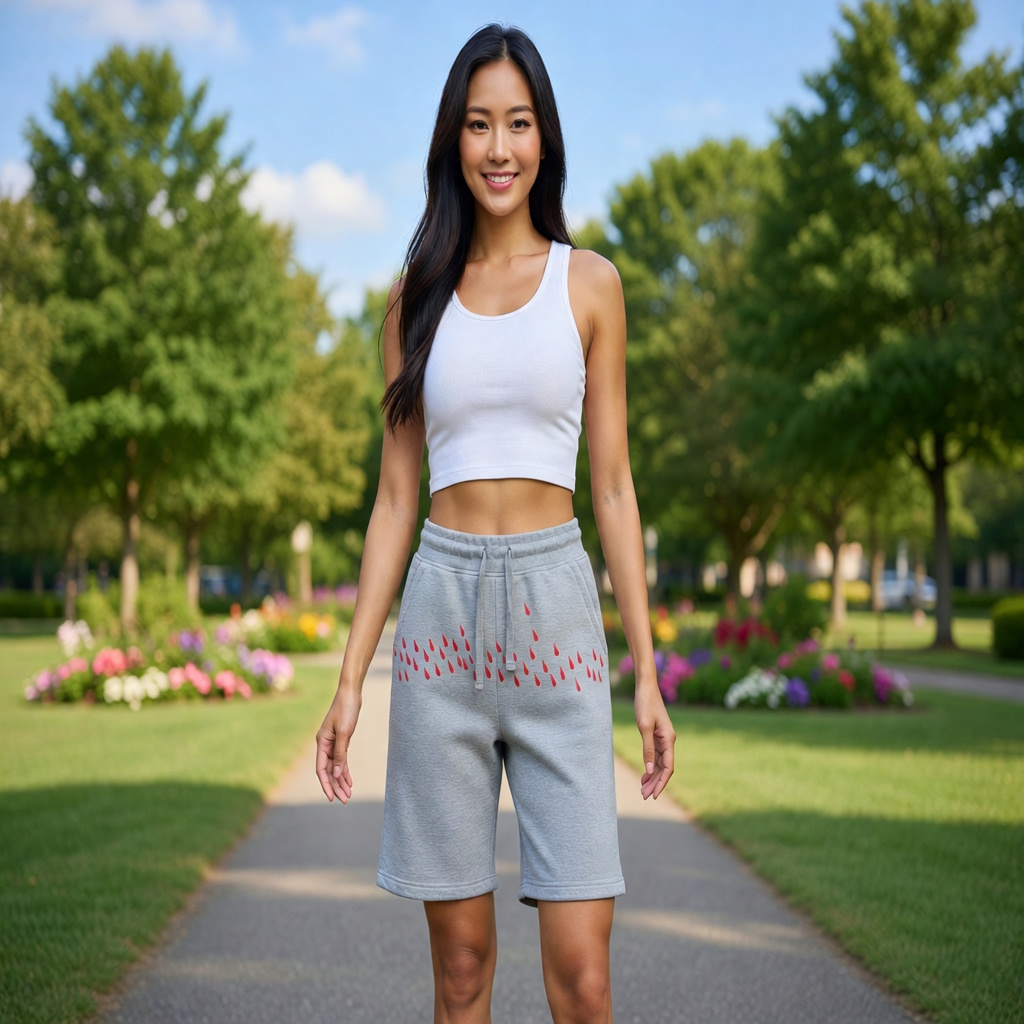 JATINI ONE OF ONE SHORTS. SIZE-MEDIUM