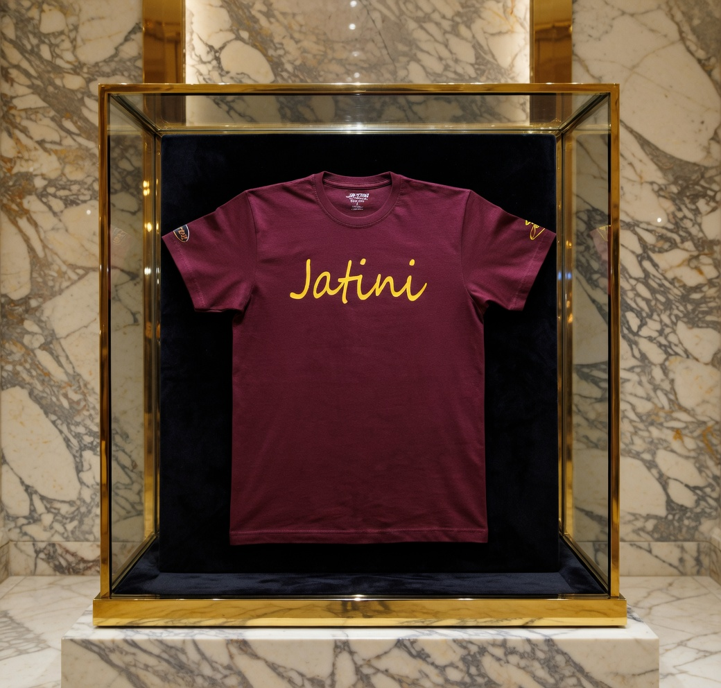 JATINI ONE OF ONE SIGNATURE TEE. SIZE-LARGE